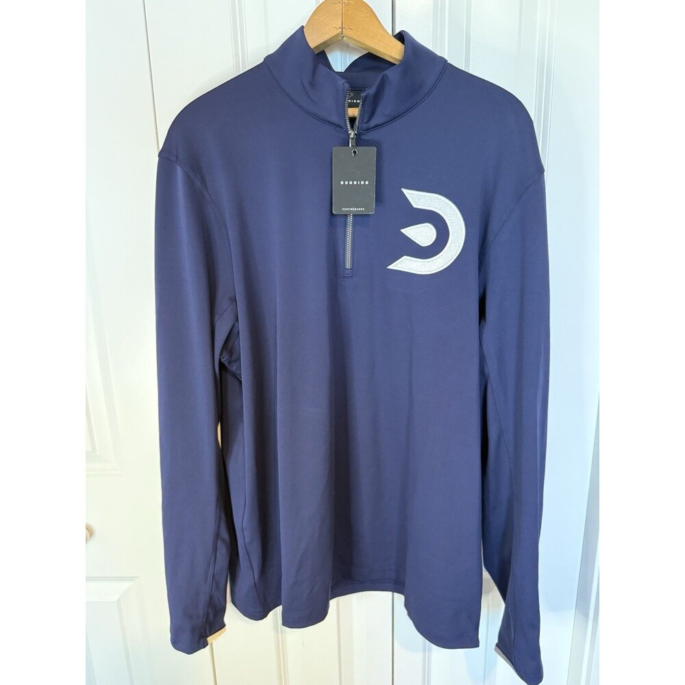 Dunning navy blue performance quarter-zip Size L